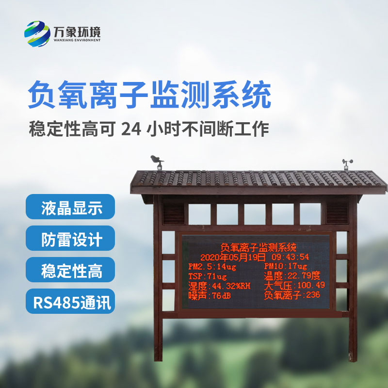 負氧離子在線監(jiān)測系統