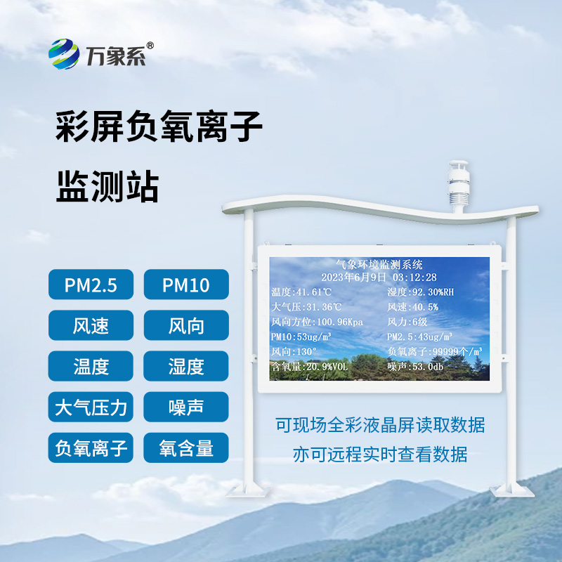 一體化負氧離子監測站：科技與自然的新對話