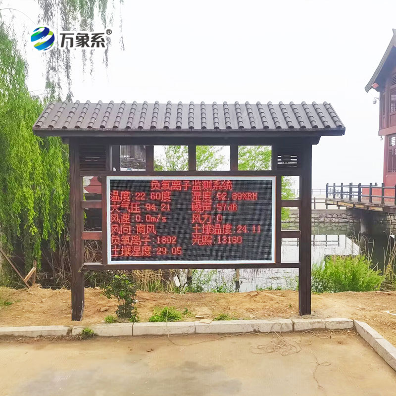防腐木負(fù)氧離子監(jiān)測(cè)站入駐公園景點(diǎn)：守護(hù)生態(tài)休閑雙安心